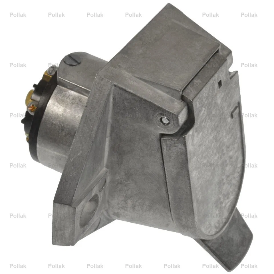 11-720 – POLLAK Trailer Wiring Connector, Vehicle Side 7-Way Round Socket 6 To 28 Volts 40 Amps Die Cast Housing With...
